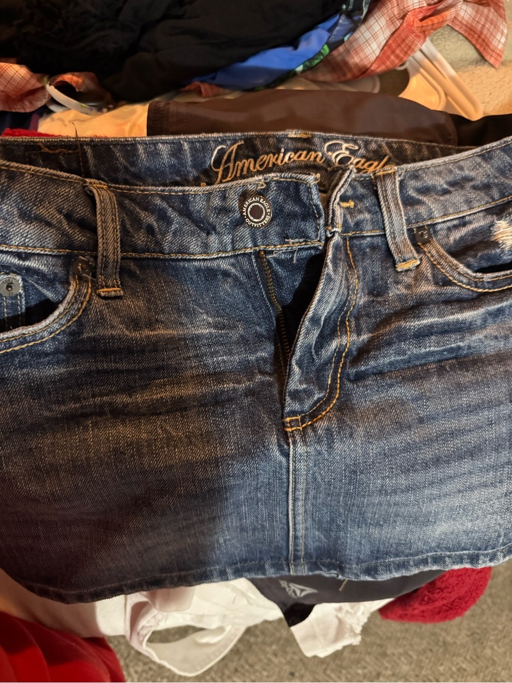 American Eagle Outfitters Blue Denim Mini Skirt